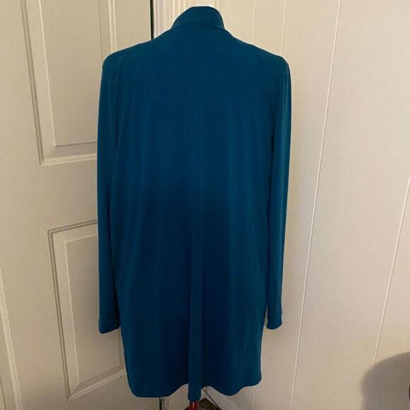 NWT Zenana Slouchy Cardigan Open Front Knee Length Women Size XL - Picture 4 of 7